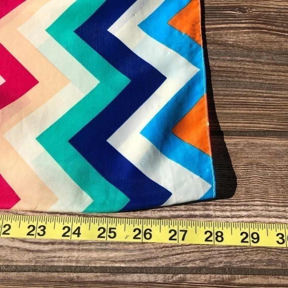 MULTI Color Summer Rainbow Chevron Infinity Loop Scarf